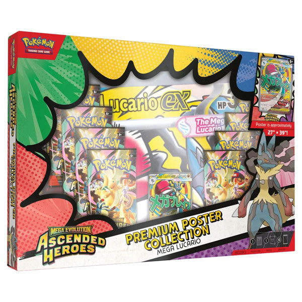 Pokémon TCG: Mega Evolution Ascended Heroes Premium Poster Collection (100 Cards + Giant Poster)