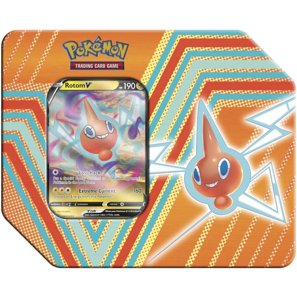 Pokemon TCG: Hidden Potential Tin Rotom V - 5 packs