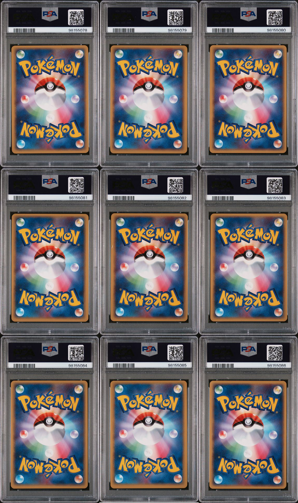PSA 7-10 PokéPark Premium File - Forest Sheet - Complete 9 Card Sequentially Graded Set w/ Original Binder & Sticker (LOW POP)