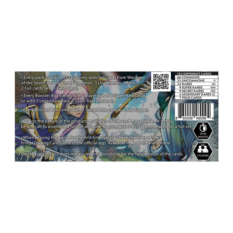 Primal TCG Warden of the Seven Deadly Sins Booster Box (Set 3)