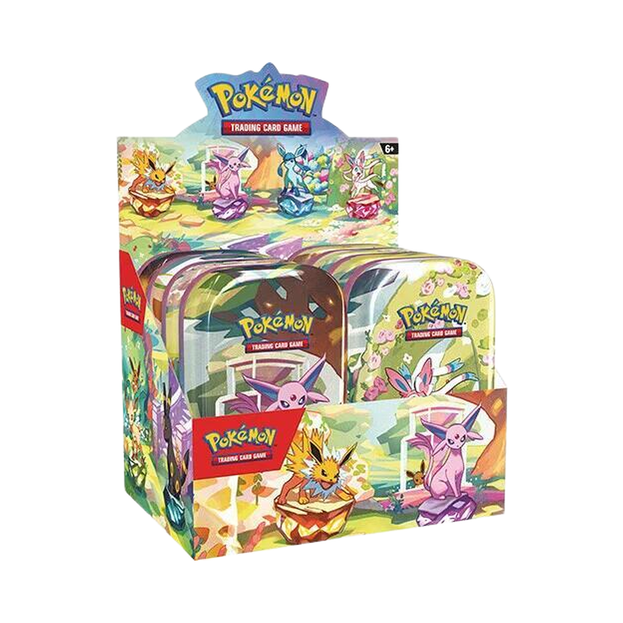 Prismatic Evolutions Mini Tin Display