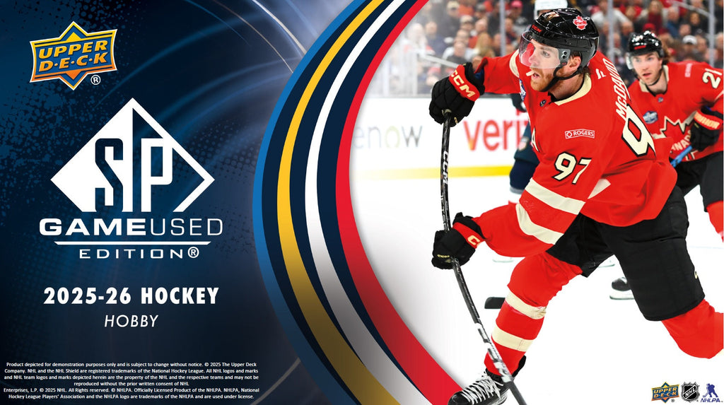 2025-26 Upper Deck SP Game Used Hockey Hobby Master Case (Case of 20 boxes)