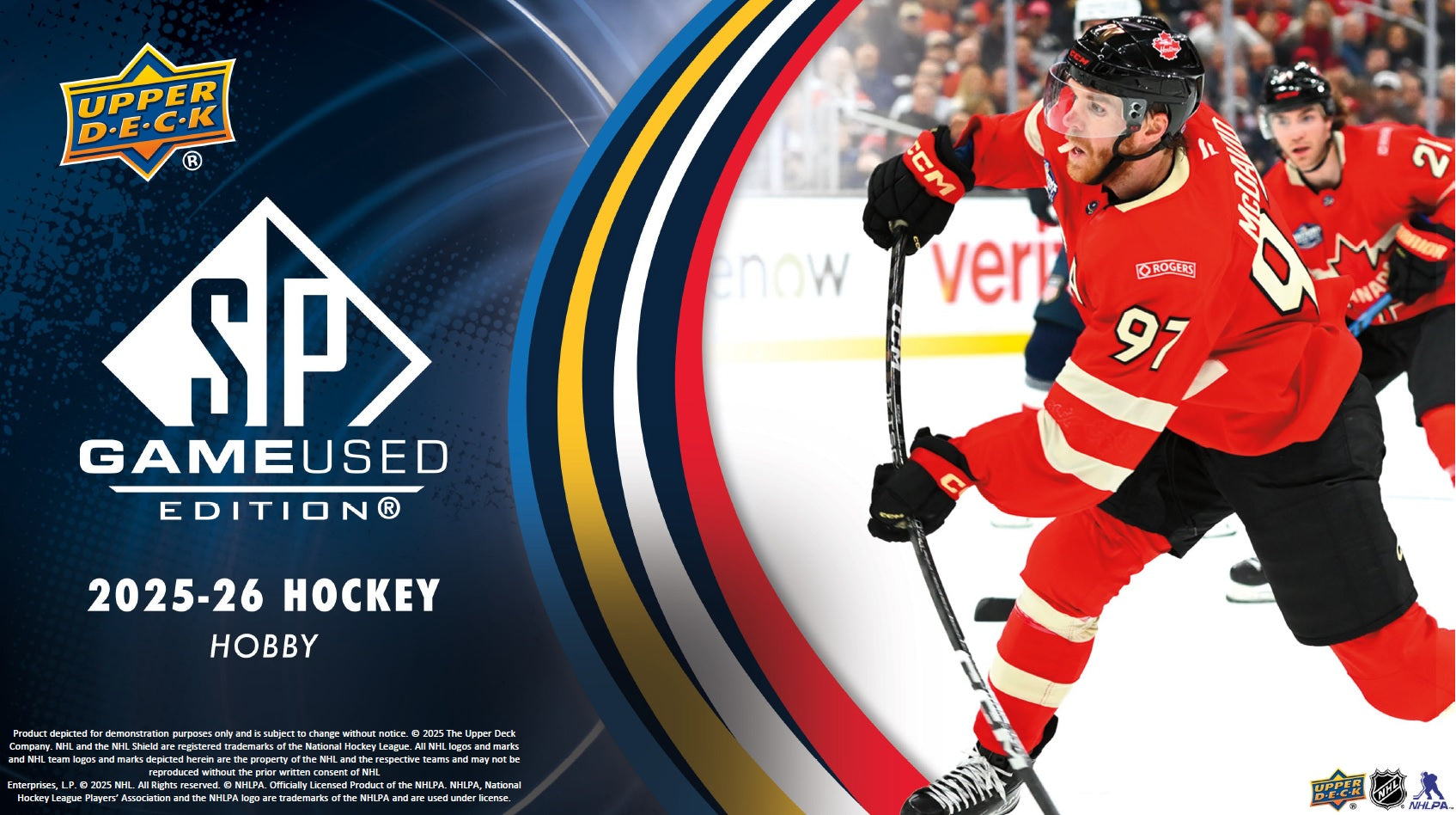 2025-26 Upper Deck SP Game Used Hockey Hobby Master Case (Case of 20 boxes)