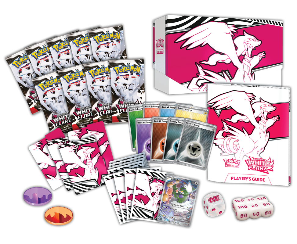 Pokemon - Scarlet and Violet - Black and White - White Flare - Elite Trainer Box