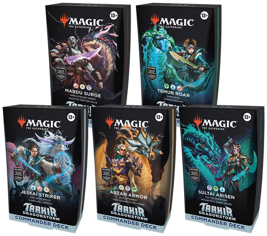 Magic the Gathering - Tarkir Dragonstorm - Commander Deck - Set of 5