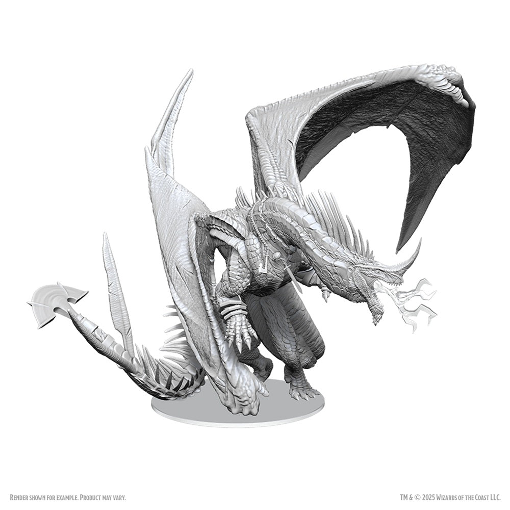 Wizkids - Dungeons and Dragons - Unpainted Miniature -  Nolzur’s Marvelous Miniatures - Ancient Blue Dragon