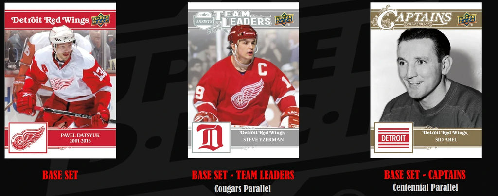2025-26 Upper Deck Detroit Red Wings Centennial Hobby Tin Case (Case of 16 tins)