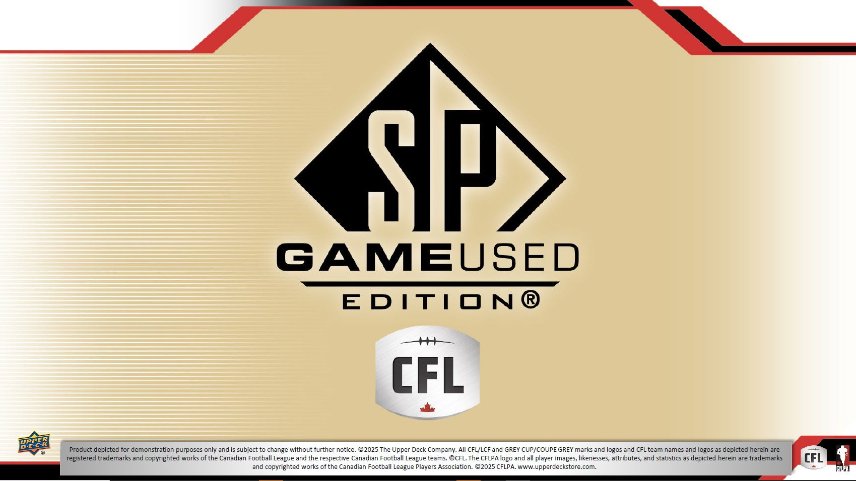 Upper Deck - 2025 - CFL Football - SP Game-Used - Hobby Box