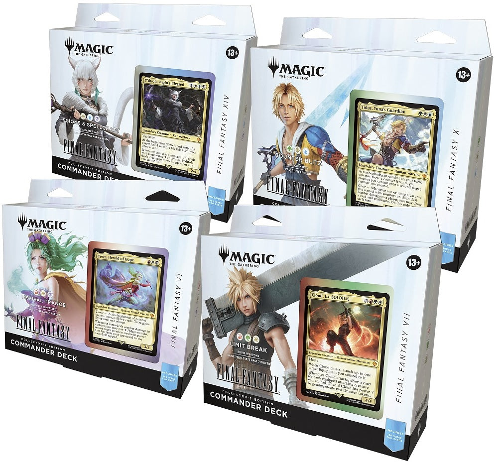 Magic the Gathering - Final Fantasy - Collector Commander Deck 4 Box Case