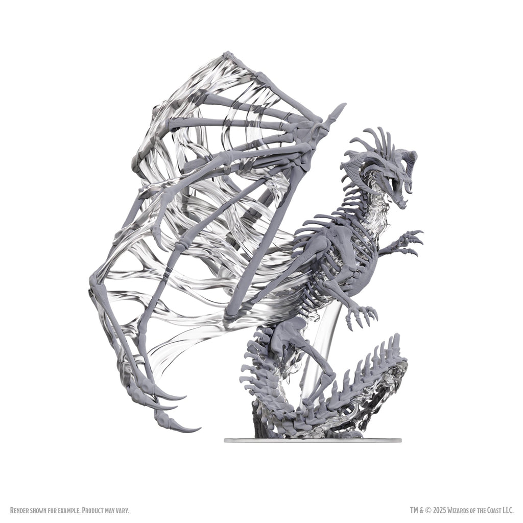 Wizkids - Dungeons and Dragons - Unpainted Miniature -  Nolzur’s Marvelous Miniatures - Black Dracolich