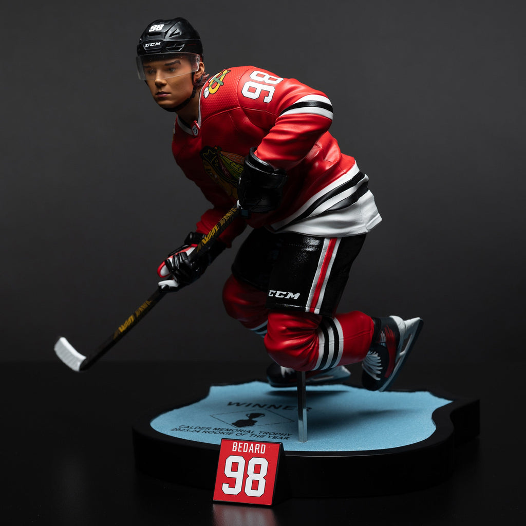 NHL Resin Statue Conner Bedard Chicago BlackHawks Limited Edition (Numbered to 300)