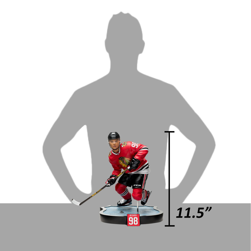 NHL Resin Statue Conner Bedard Chicago BlackHawks Limited Edition (Numbered to 300)