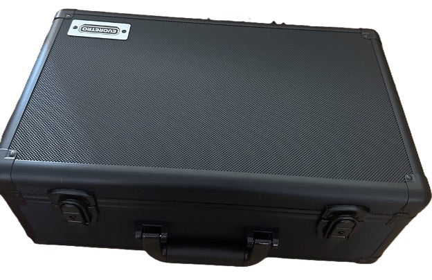 Evoretro - Graded Card Storage Box - Heavy Duty - 4 Rows - Black and Aluminum