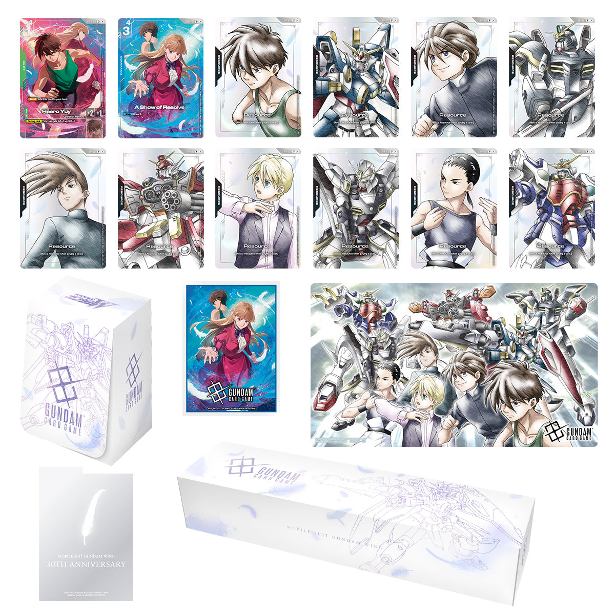 Bandai - Gundam Card Game - PB-01 - Premium Accessory Set - Mobile Suit Gundam Wing