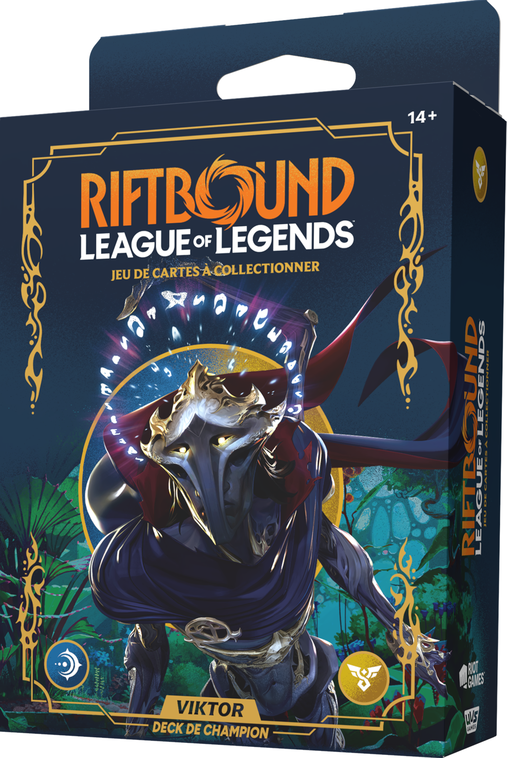 RIFTBOUND FRENCH LEAGUE OF LEGENDS TCG ORIGINS CHAMPION DECK VIKTOR 4CT DISPLAY