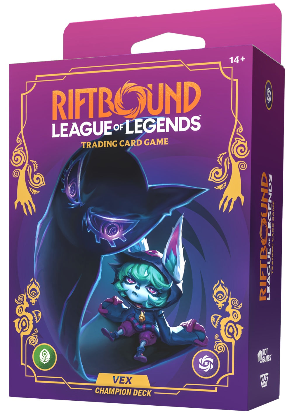 RIFTBOUND LEAGUE OF LEGENDS TCG UNLEASHED CHAMPION DECK VEX 4CT DISPLAY