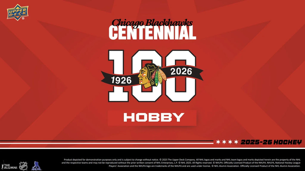 2025-26 Upper Deck Blackhawks Centennial Hobby Tin