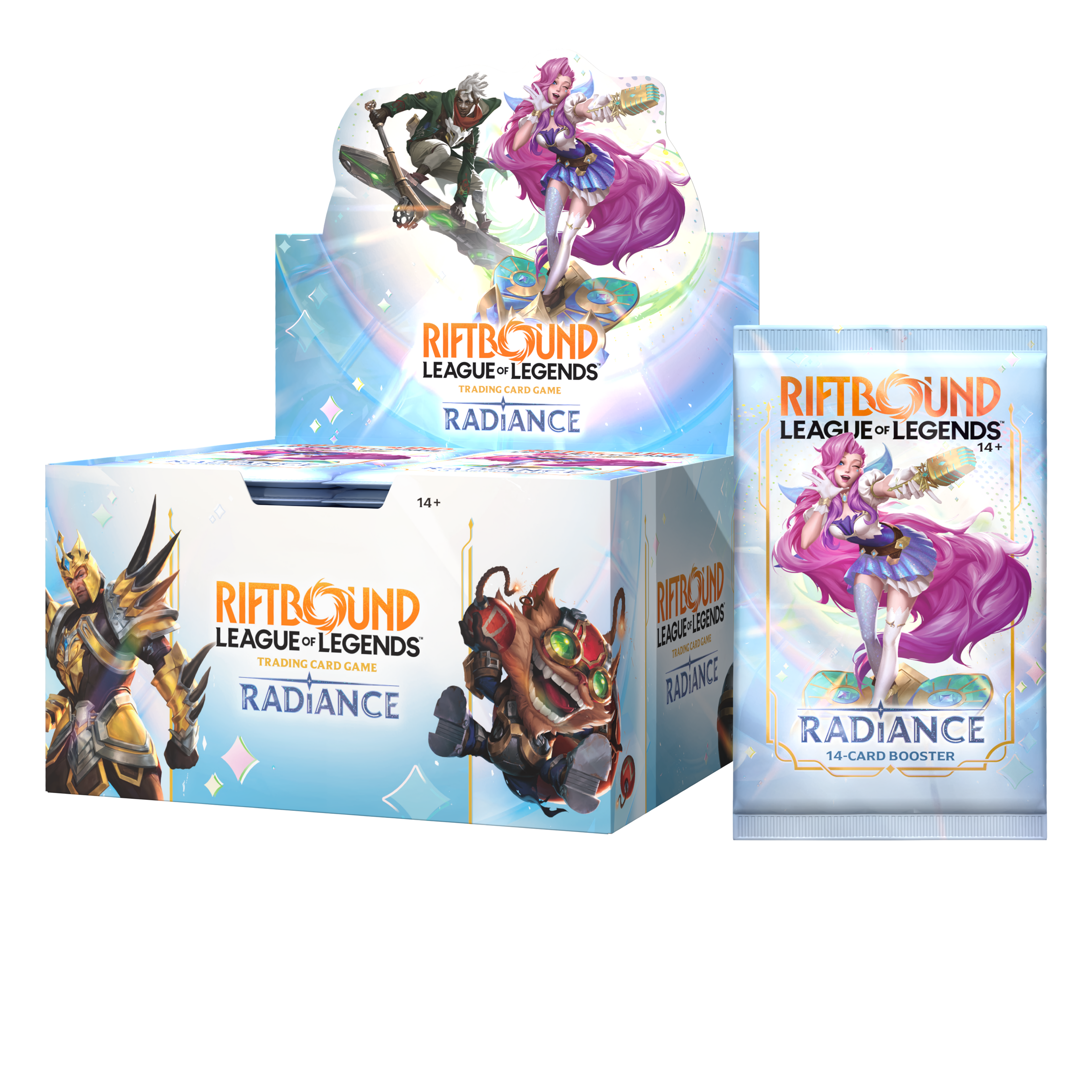 RIFTBOUND LEAGUE OF LEGENDS TCG RADIANCE BOOSTER DISPLAY