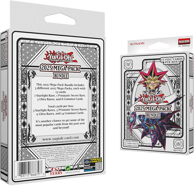 Yugioh 2025 Mega Pack Tuck Display Box (Display of 12 boxes)