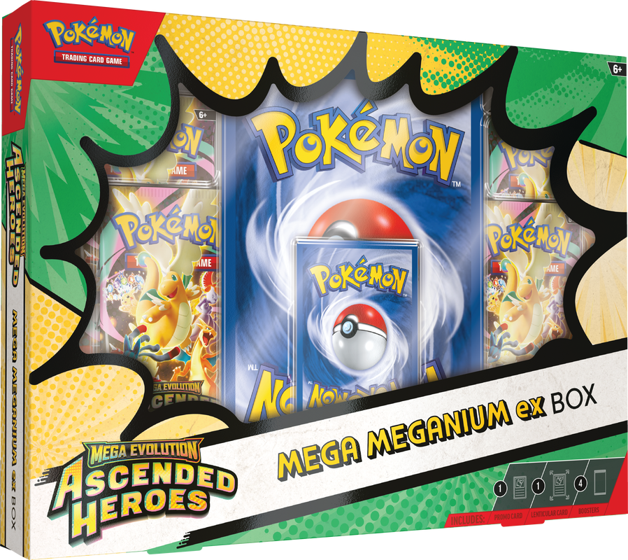 Pokémon TCG -  Mega Evolution - Ascended Heroes - Sealed Case of 6 Mega EX Box
