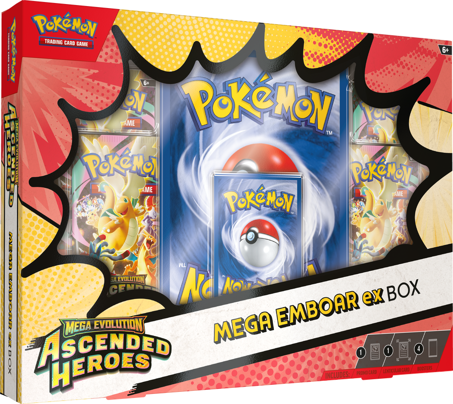 Pokémon TCG -  Mega Evolution - Ascended Heroes - Sealed Case of 6 Mega EX Box