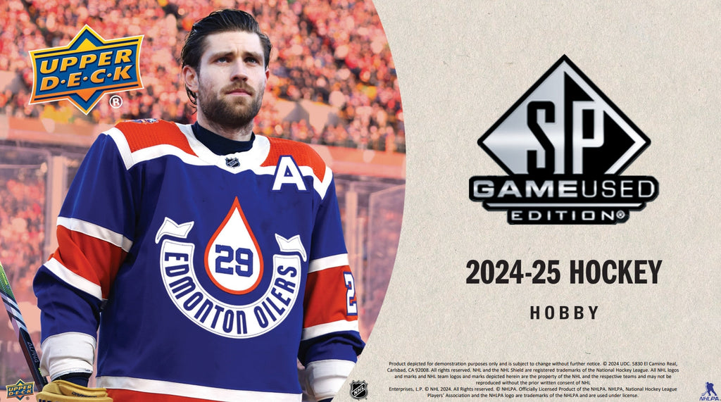 2024-25 Upper Deck SP Game Used Hockey Hobby Case (Case of 20 Boxs)