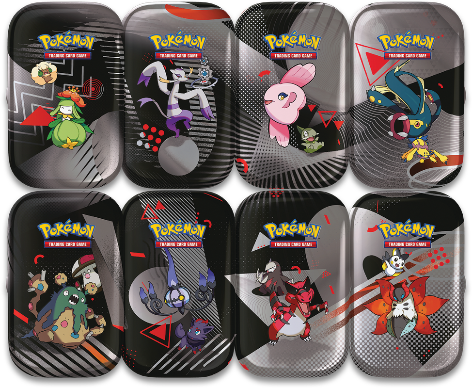 Pokemon Unova Mini Tins Display Box (8 Mini Tins) (French)