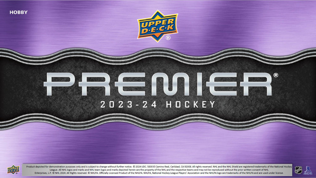 2023-24 Upper Deck Premier Hockey Hobby Box Case (Case of 10 Boxes)