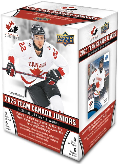 2025 Upper Deck Team Canada Juniors Hockey Blaster Case(Case of 20 Box)
