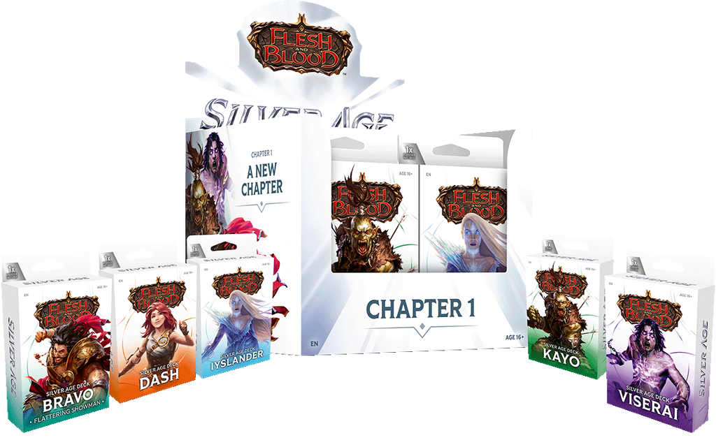 FLESH AND BLOOD SILVER AGE DECK CHAPTER 1 10CT DISPLAY