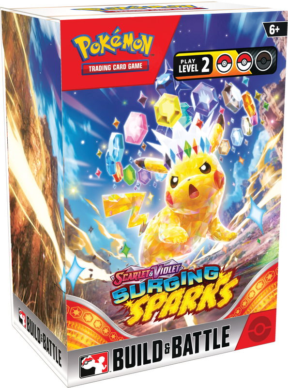 POKEMON SV8 SURGING SPARKS BUILD &amp; BATTLE BOX DISPLAY