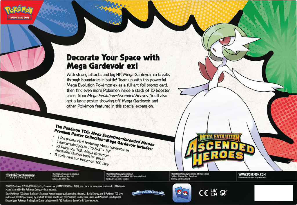 Pokemon Ascended Heroes Premium Poster Collection Box