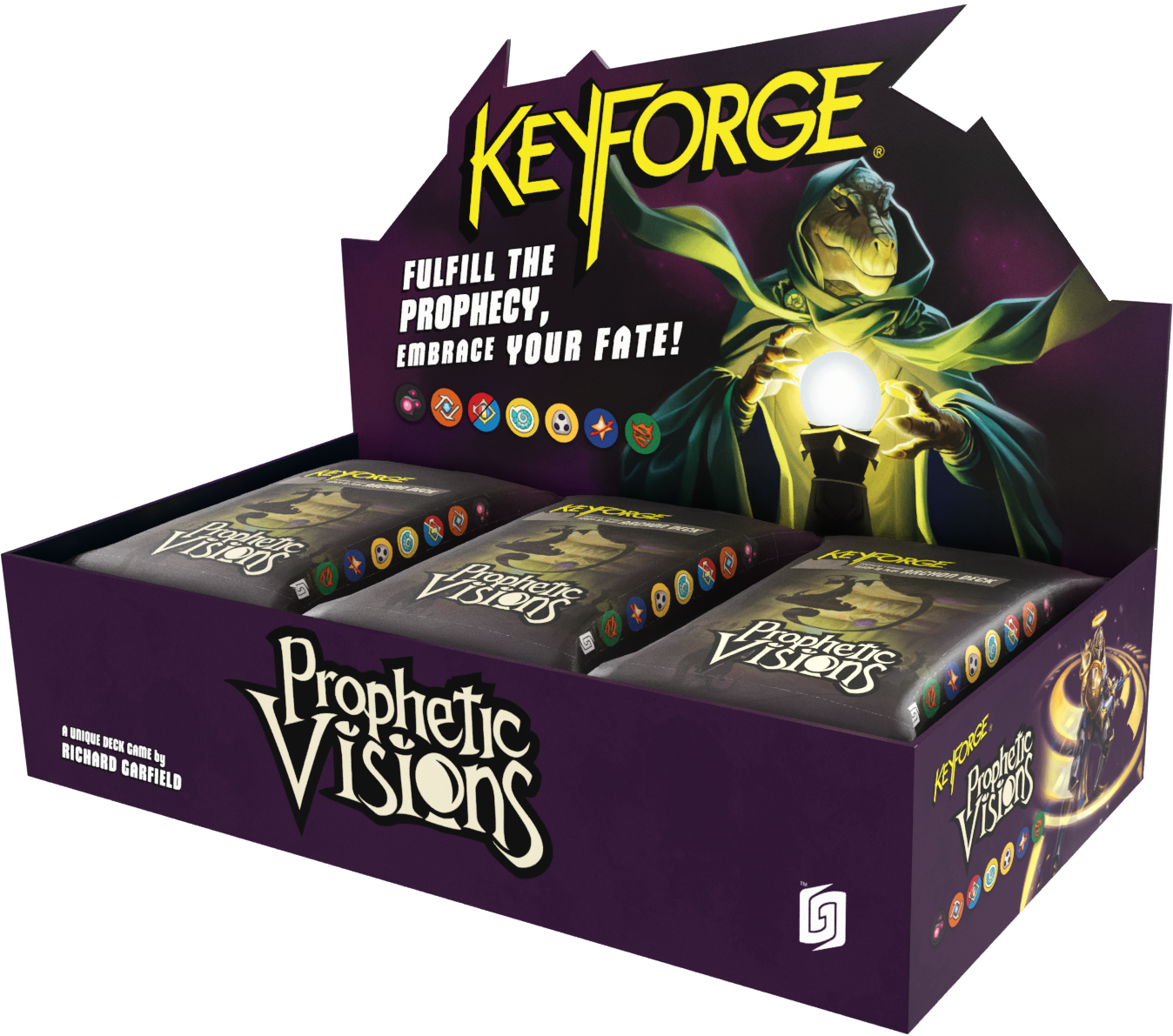 KEYFORGE PROPHETIC VISIONS ARCHON DECK 12CT DISPLAY