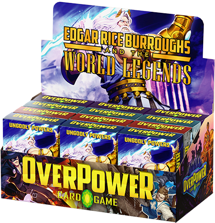 OVERPOWER: EDGAR RICE BURROUGHS AND THE WORLD LEGENDS STARTER DECK 12CT DISPLAY