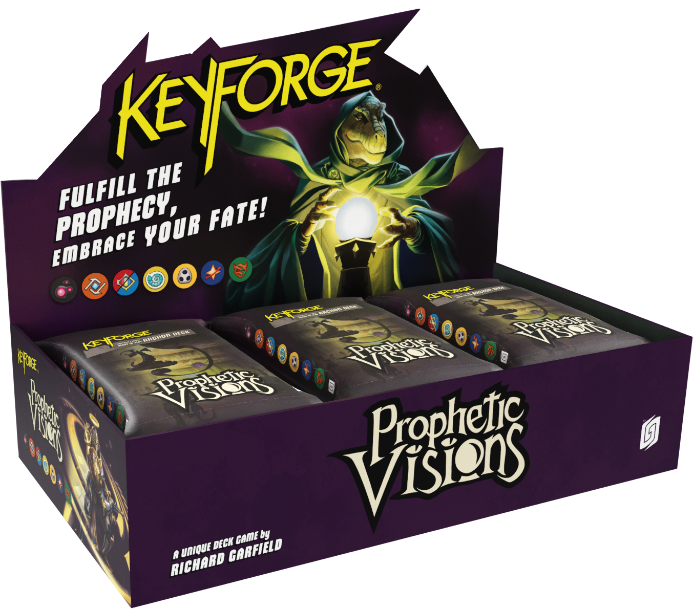 KEYFORGE PROPHETIC VISIONS ARCHON DECK 12CT DISPLAY