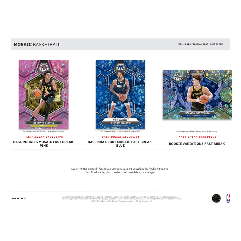 2023/24 Panini Mosaic Basketball Fast Break 20er Box Case
