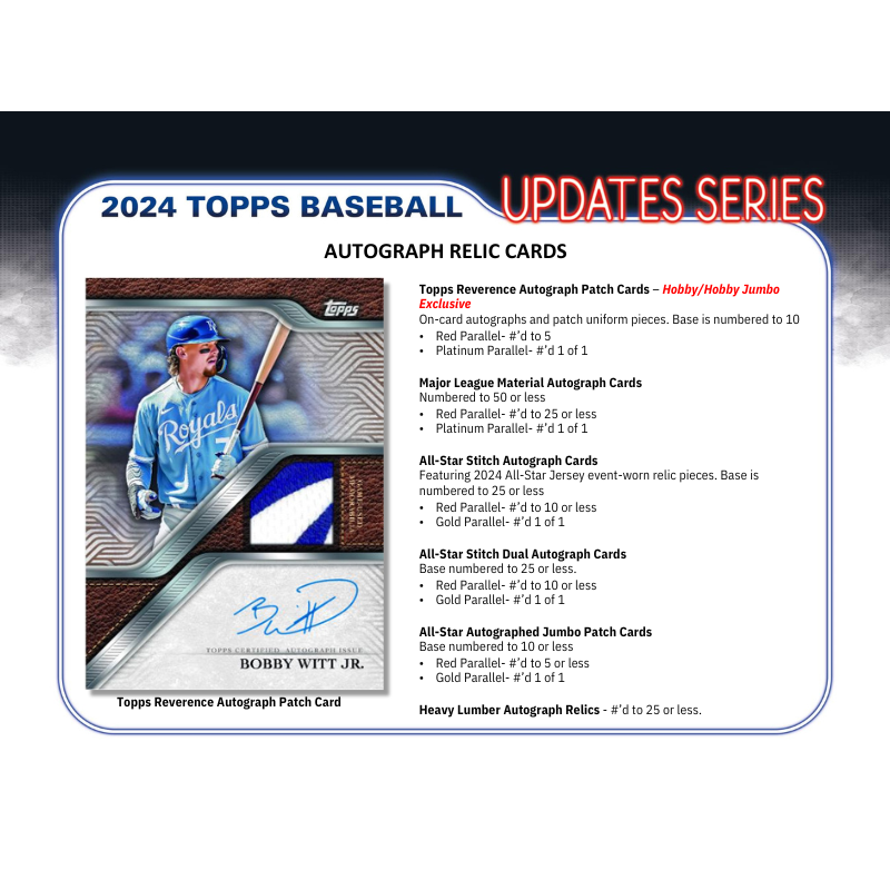 2024 Topps Update Series Baseball Hobby 12er-Karton