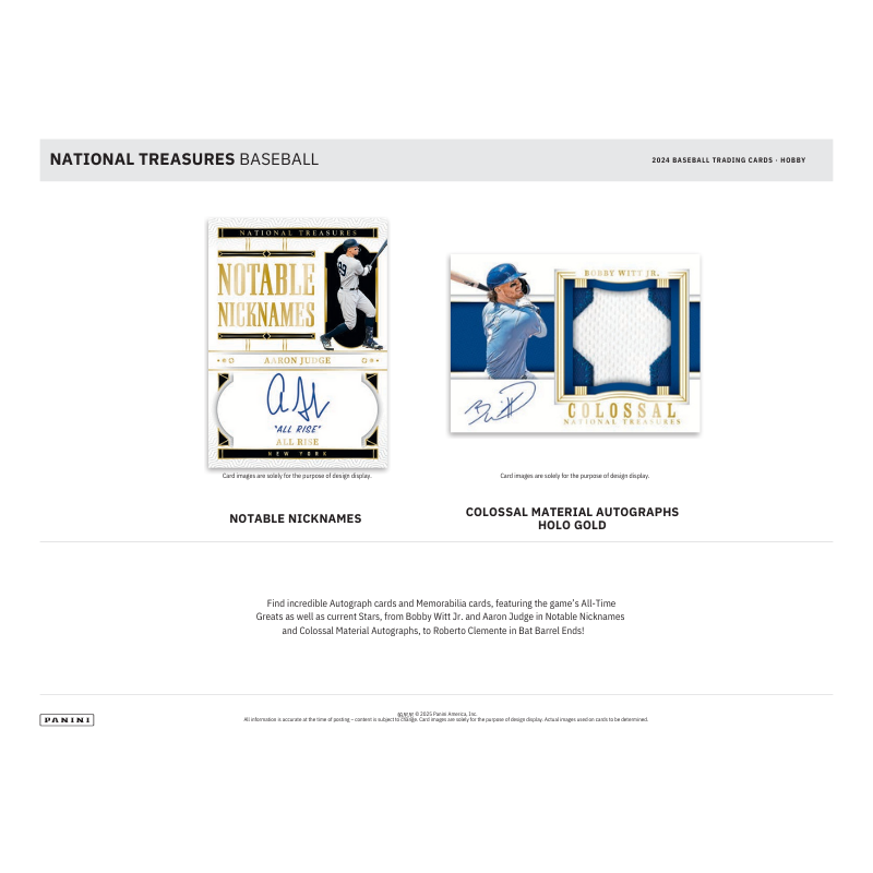 2024 Panini National Treasures Baseball Hobby Box