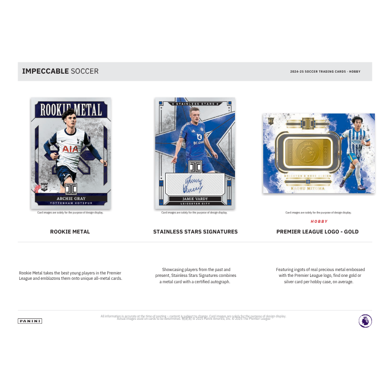 2024/25 Panini Impeccable Soccer Hobby 3 Box Case