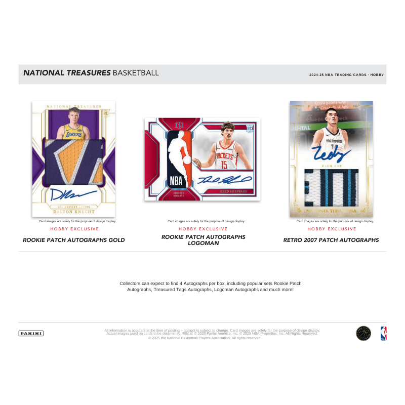 2024/25 Panini National Treasures Basketball Hobby Box