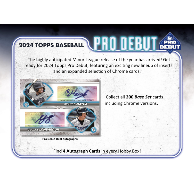 2024 Topps Pro Debut Baseball Hobby 12er Boxen Case