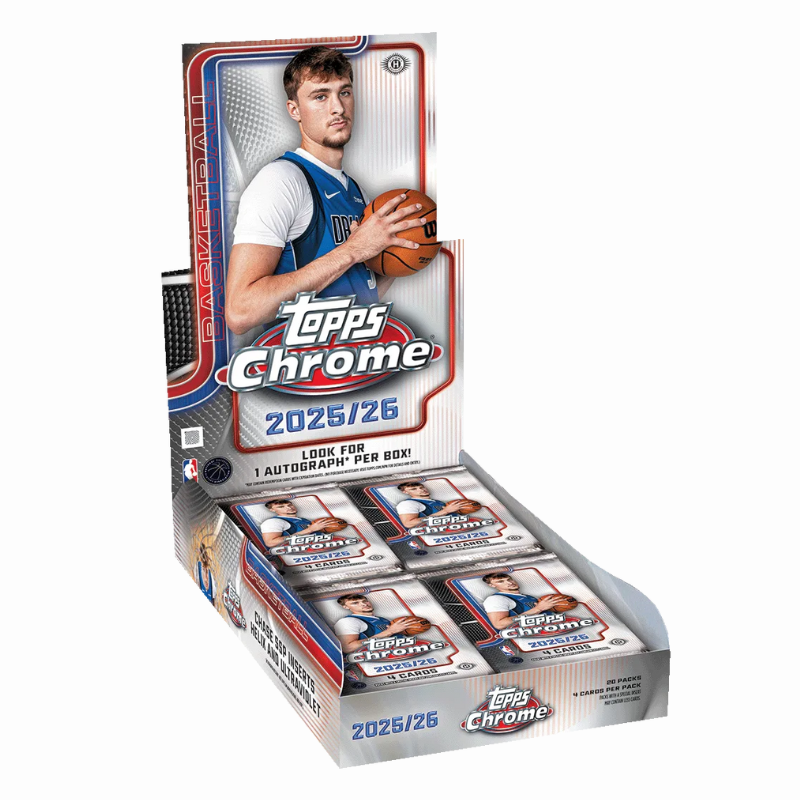 2025/26 Topps Chrome Basketball Hobby 12er-Karton