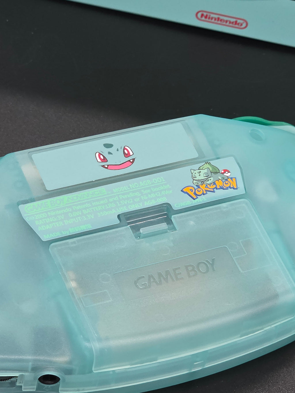 Nintendo Game Boy Advance (GBA) Custom Bulbasaur Backlit Handheld Console