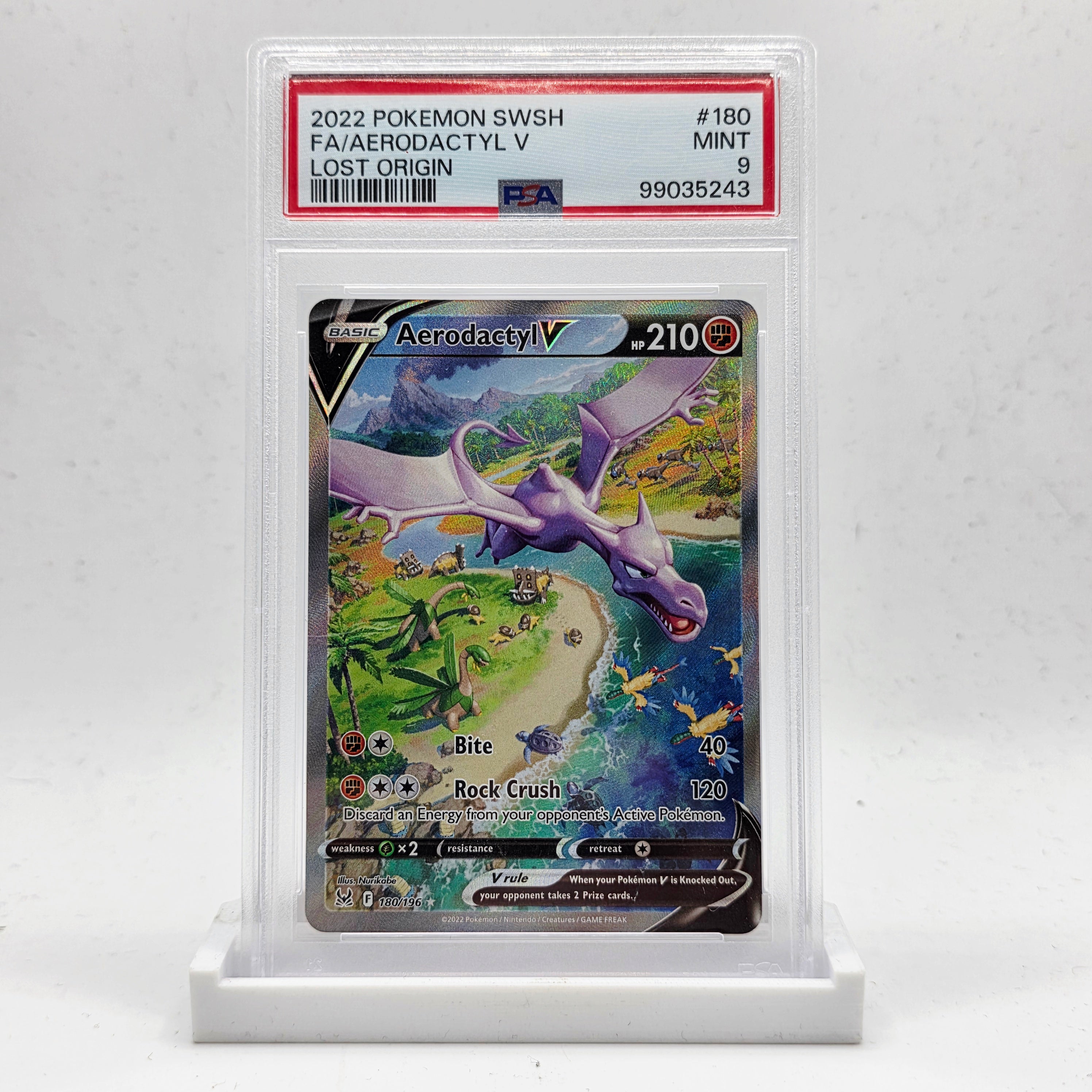 PSA 9 Aerodactyl V Alternate Art - 2022 Pokémon Lost Origin