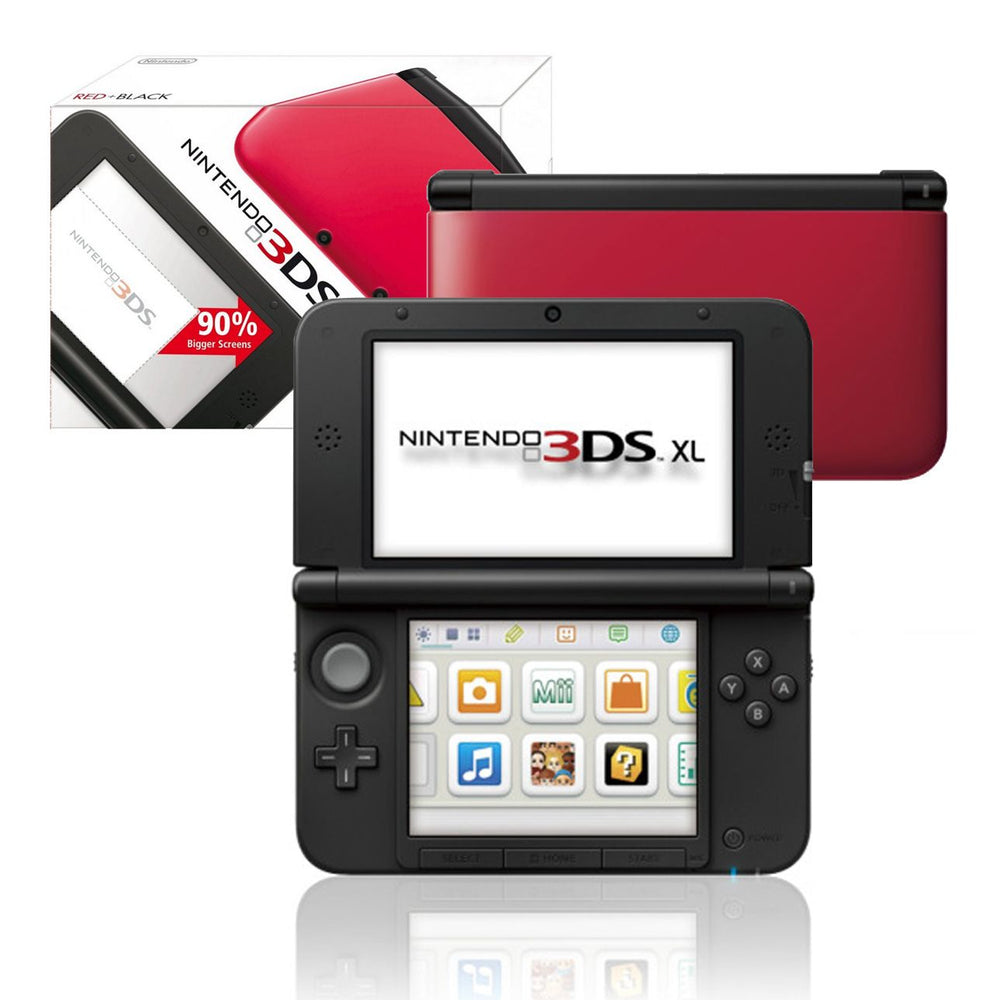 Nintendo 3DS XL Red Handheld Console Modded (CFW)