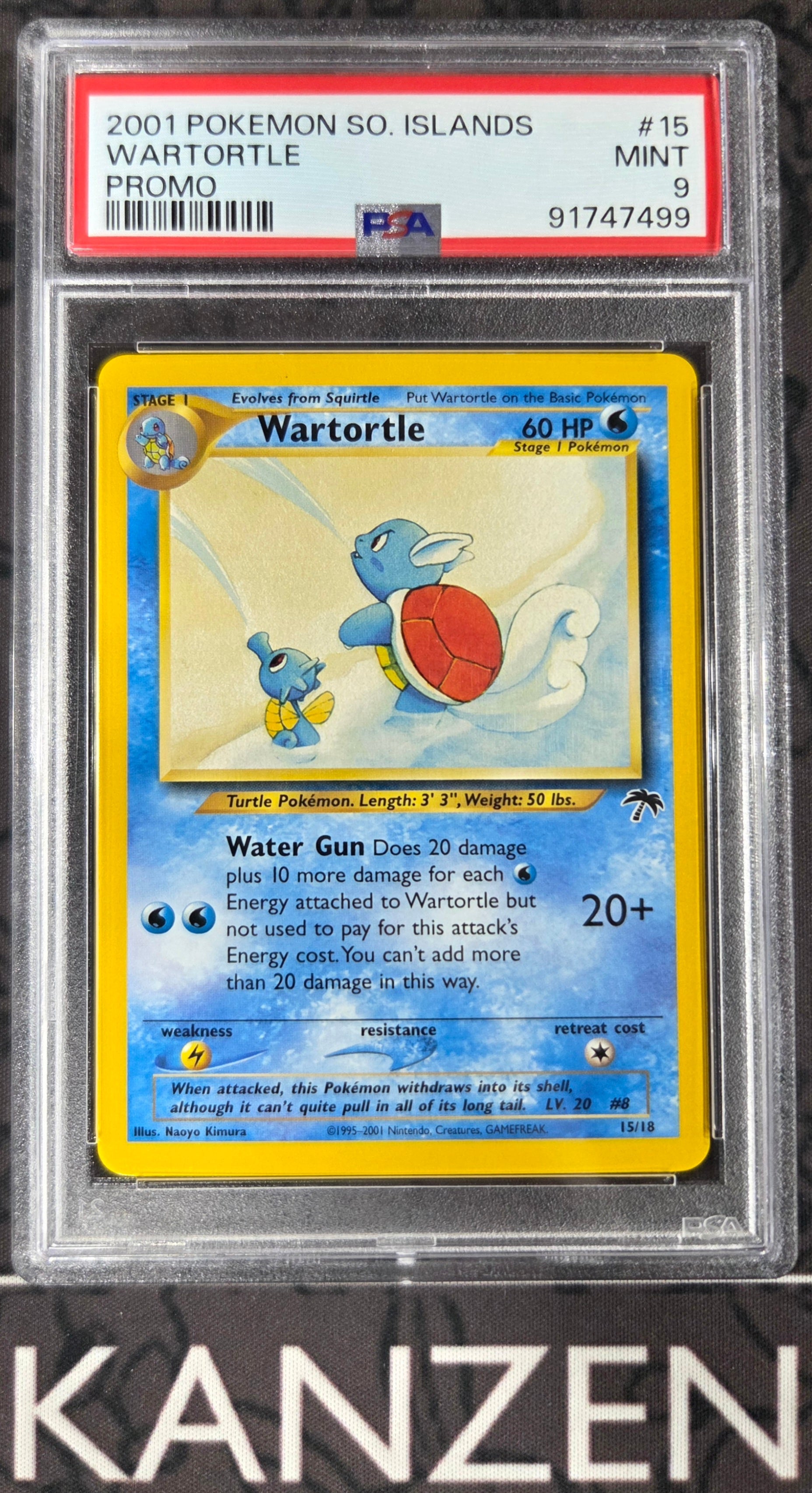 PSA 9 - Wartortle - Southern Islands - #15 - 91747499