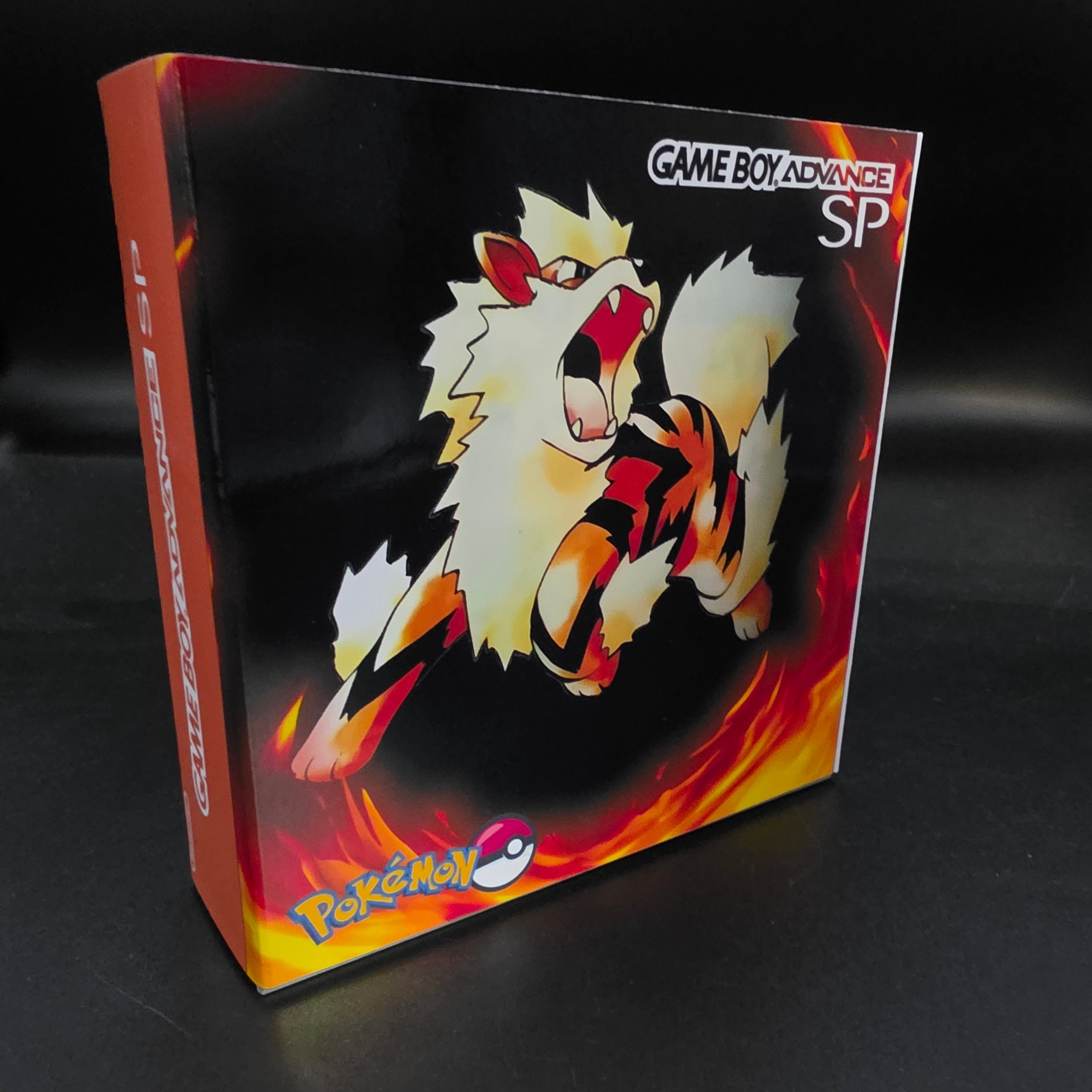 Nintendo Game Boy Advance SP (GBA SP) Custom Arcanine Backlit Handheld Console