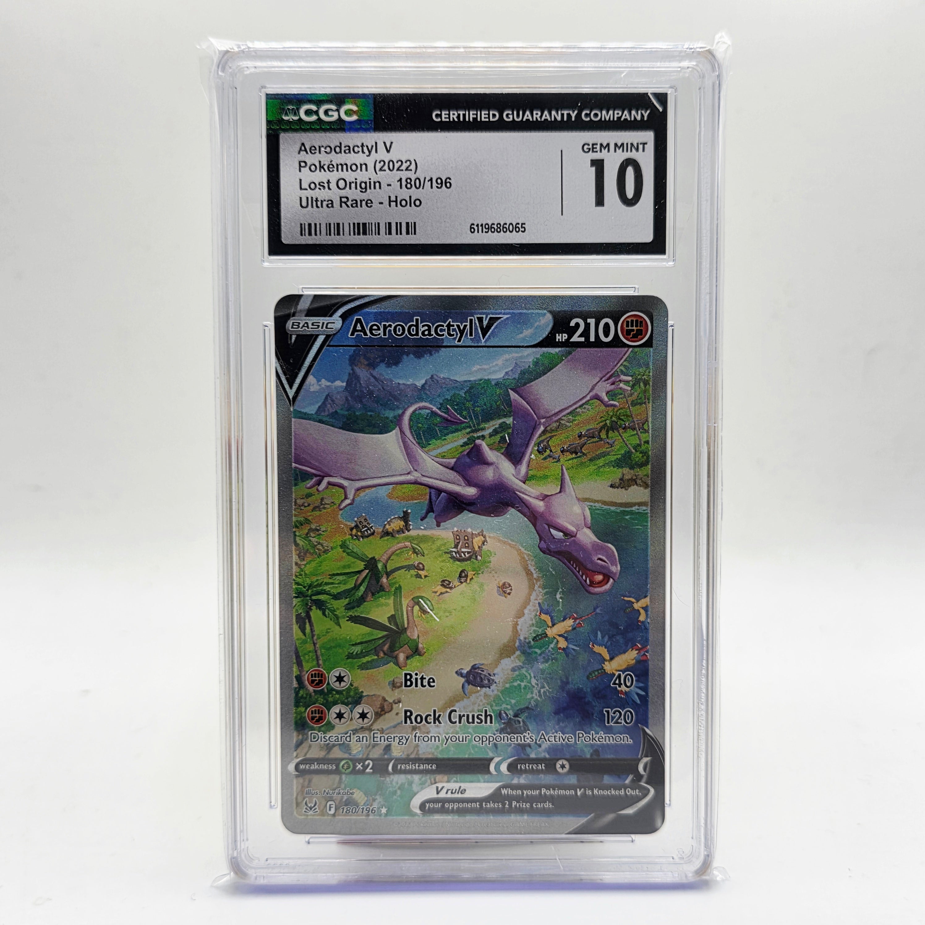 CGC 10 Aerodactyl V Alternate Art - 2022 Pokémon Lost Origin