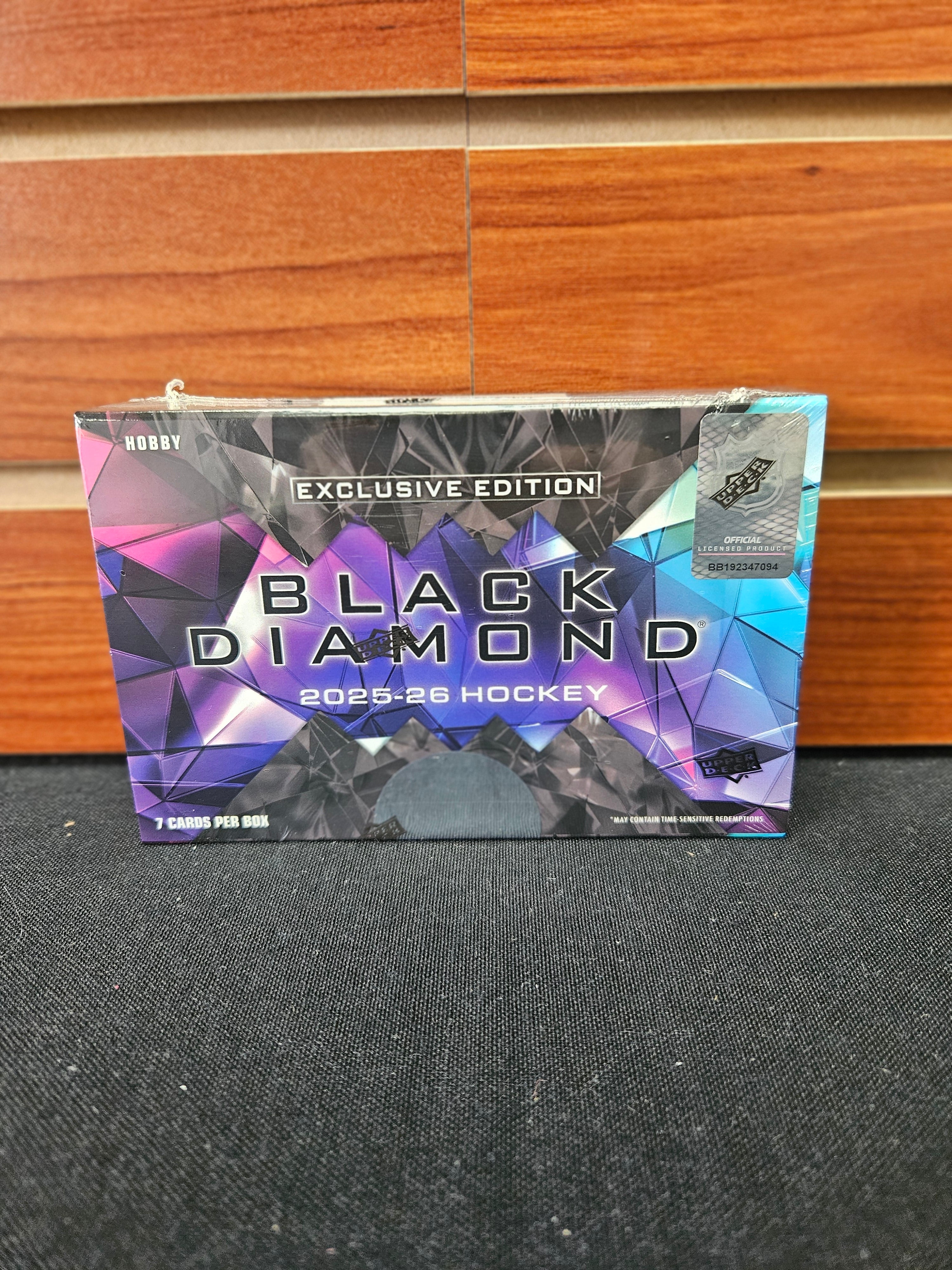 NHL 2025-26 UD Black Diamond Exclusive Edition Hockey Hobby Box