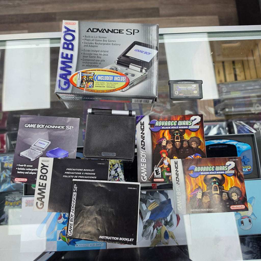 Game Boy Advance SP Limited Advance Wars Edition - Platinum/ Onyx